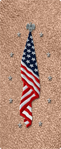 Flag at Rest Shimmer Bronze